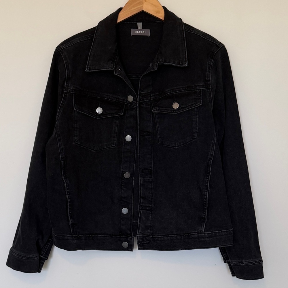 DL1961 NWOT Viika Black Denim Jacket - Picture 5 of 9